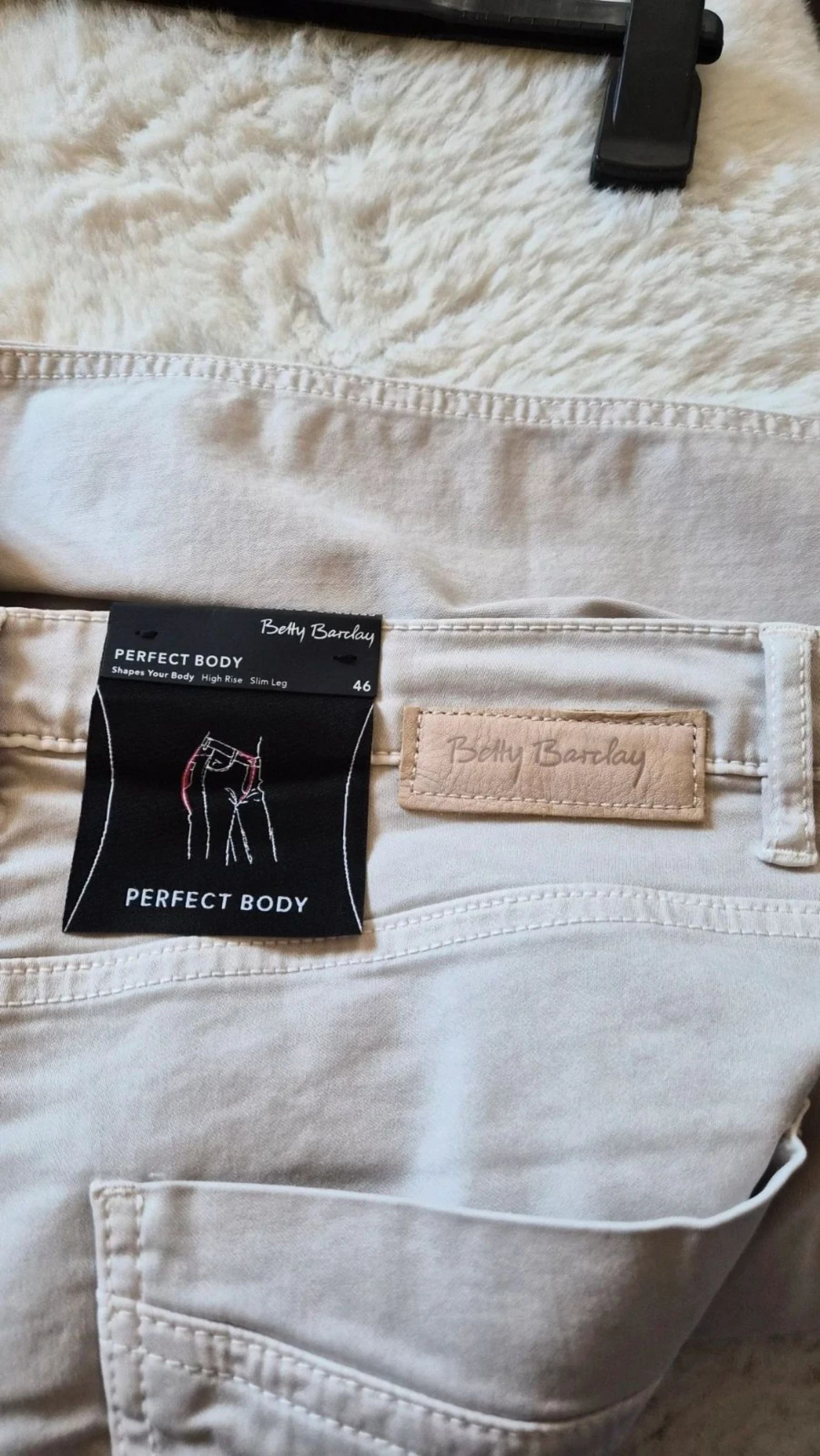 Pontalon d'été Betty Barclay femme gris taille 46, 89% coton,neuf – photo 4